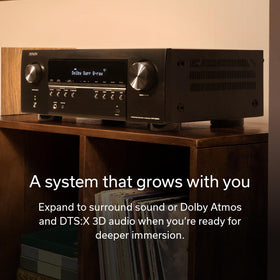 Built-in Wi‑Fi and Bluetooth streaming with the Denon AVR-S980H