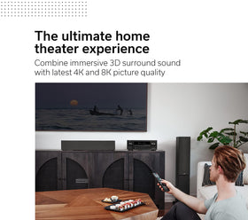 Denon AVR-X1700H 8K HDMI section highlights high bandwidth inputs.