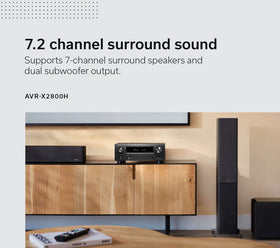 Denon AVR-X2800H voice control with Alexa and Siri