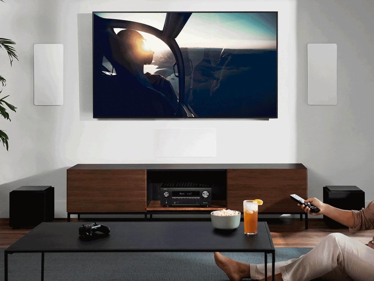 Denon AVR-X3800H back ports highlighting HDMI 2.1 and sub outputs for flexibility.