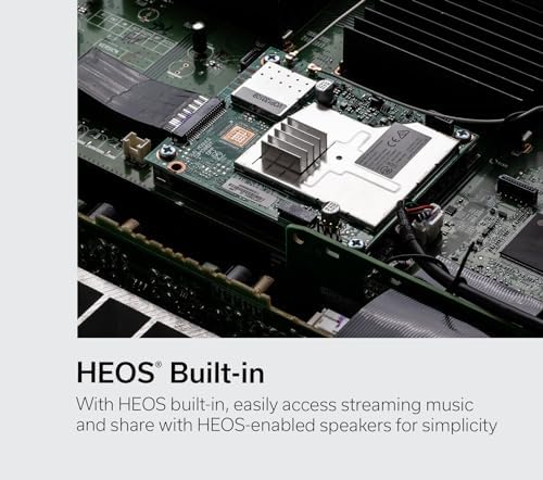 Denon AVR-X3800H Dolby Atmos setup supports overhead effects for immersive cinema.
