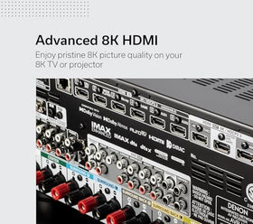 Denon AVR-X3800H HEOS app enables simple multi-room streaming control.