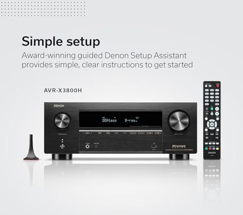 Denon AVR-X3800H speaker connections allow versatile 7.2/9.4 configurations.