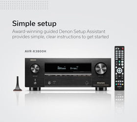 Denon AVR-X3800H speaker connections allow versatile 7.2/9.4 configurations.