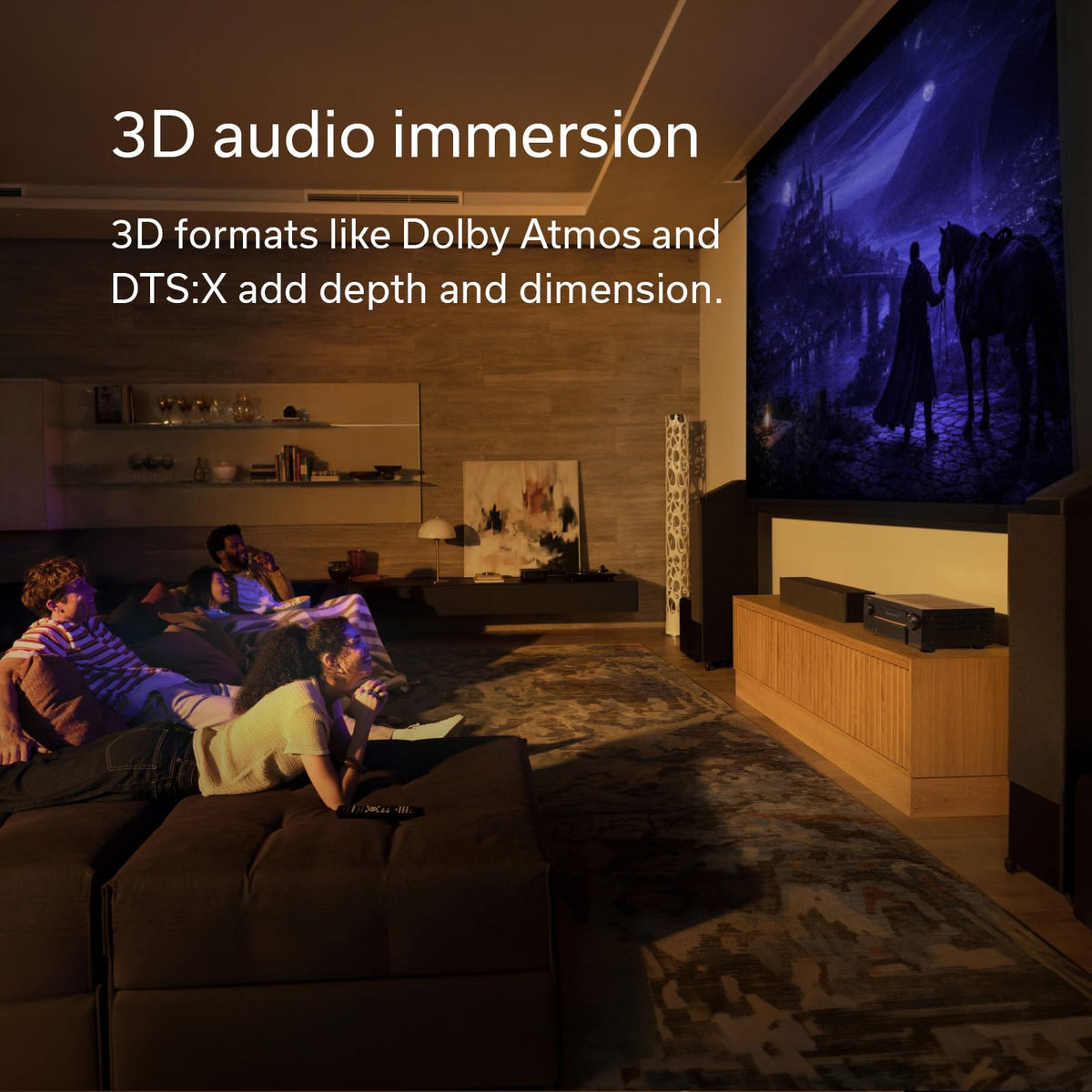 Denon AVR-X3900H remote control for quick system adjustments