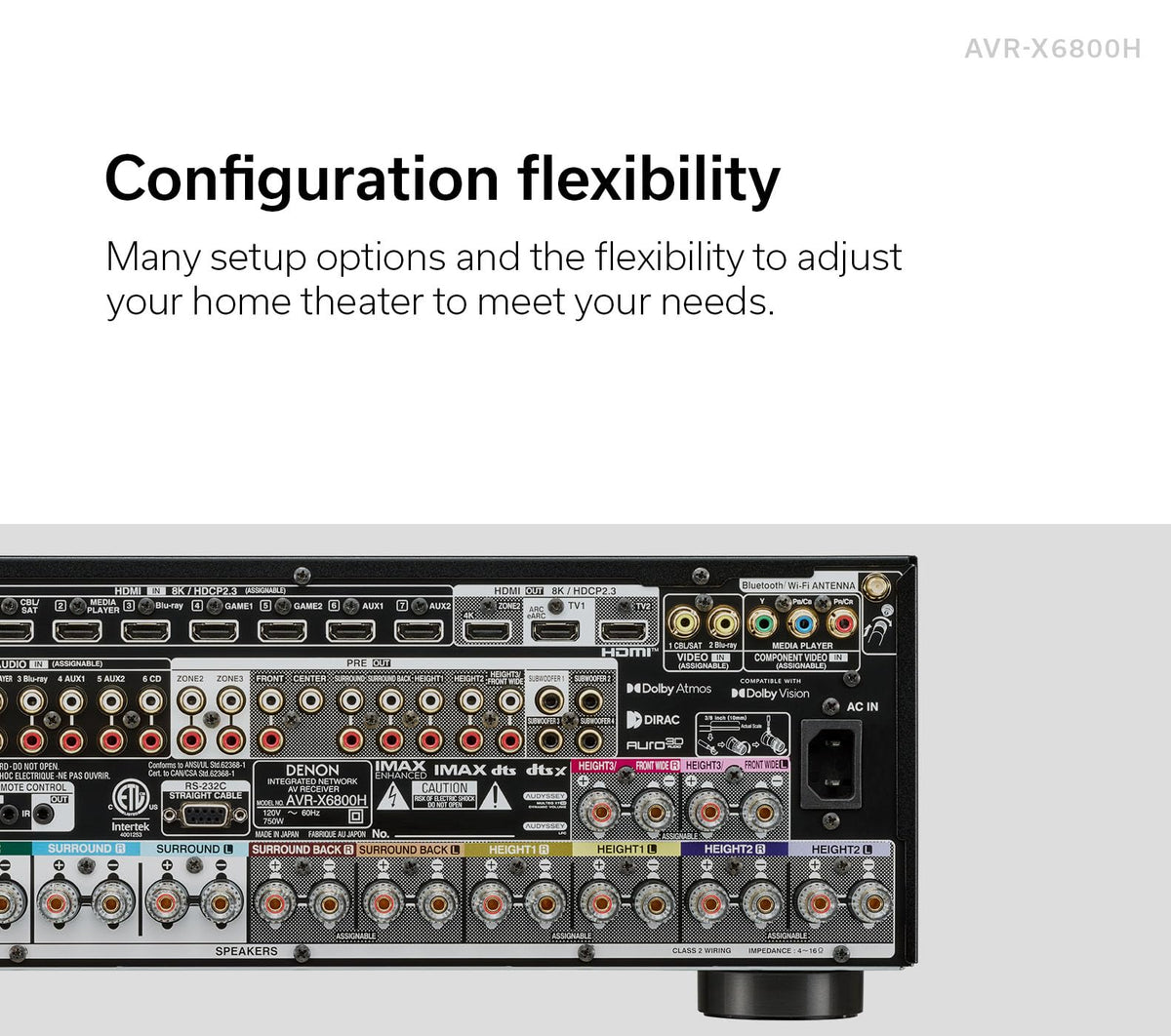 Denon AVR-X6800H gaming mode provides low-latency, smooth visuals.