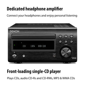 Denon D-M41 headphone amplifier focus highlights private listening with rich detail.
