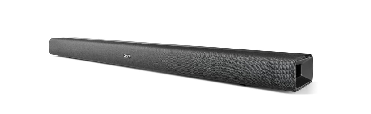 Denon DHT-C210 front view with Dolby Atmos for immersive audio.