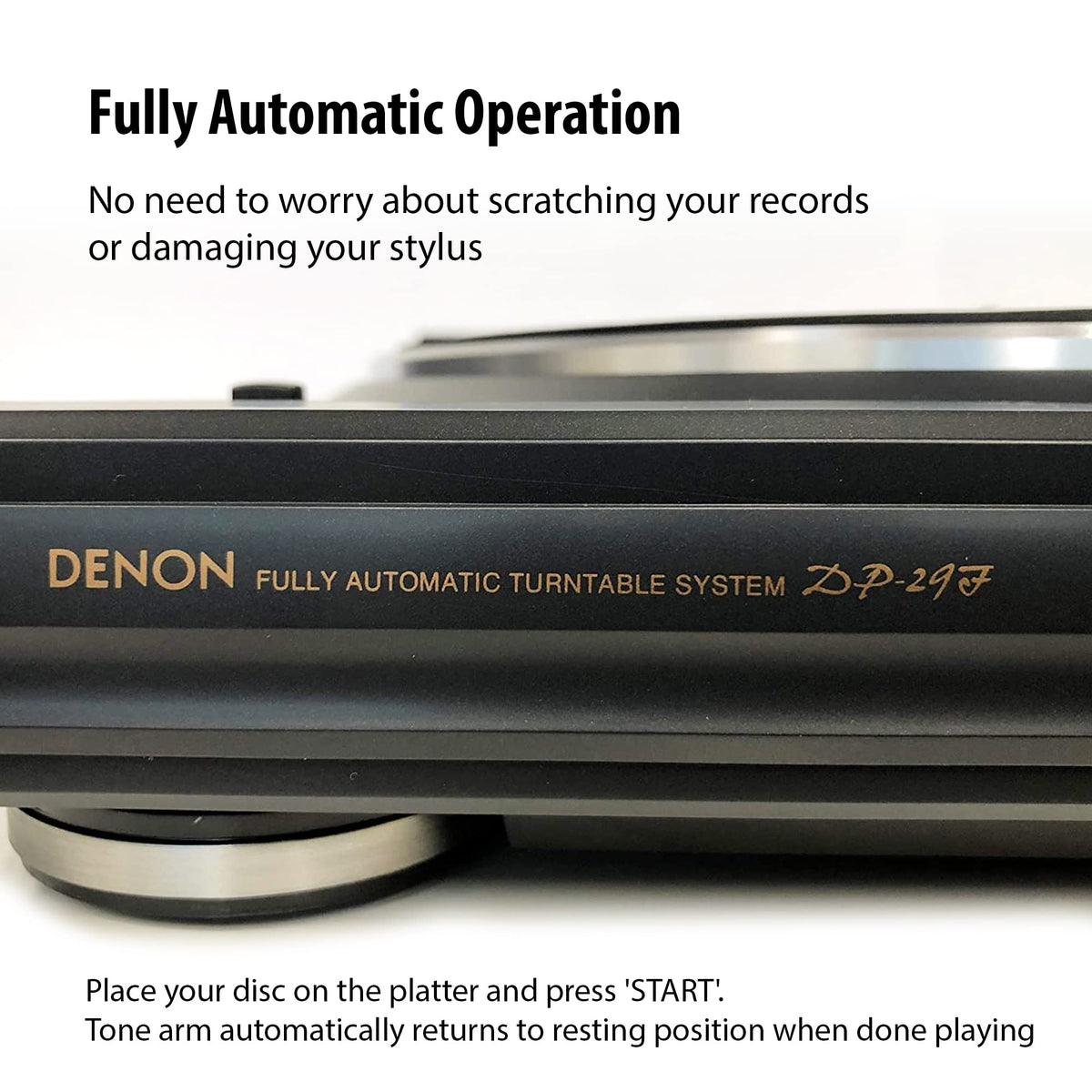 Denon DP-29F built-in phono equalizer connects to non-phono amps