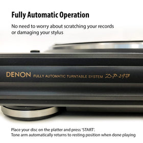 Denon DP-29F built-in phono equalizer connects to non-phono amps