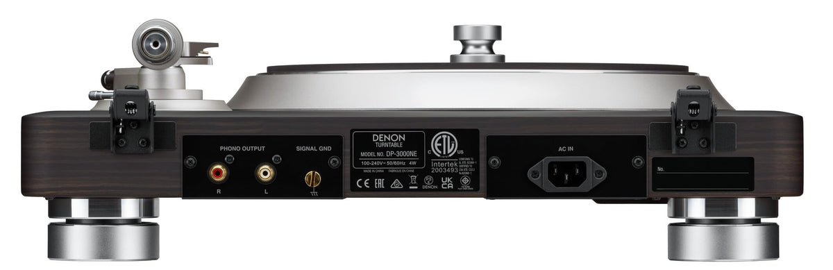 Rigid die-cast platter reduces vibration for clearer vinyl sound