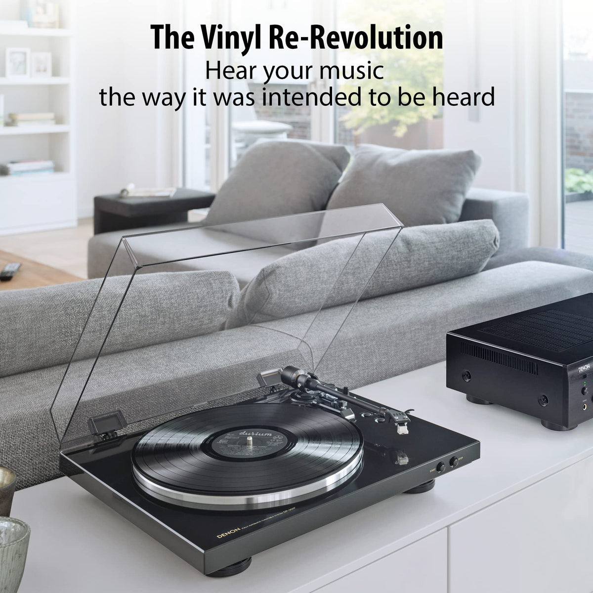 Denon DP-300F built-in-phono-equalizer enables direct amp connection
