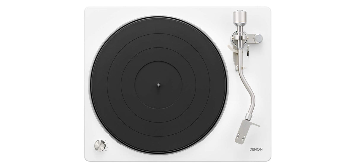 Denon DP400 back panel connectivity illustrates direct phono EQ for easy integration