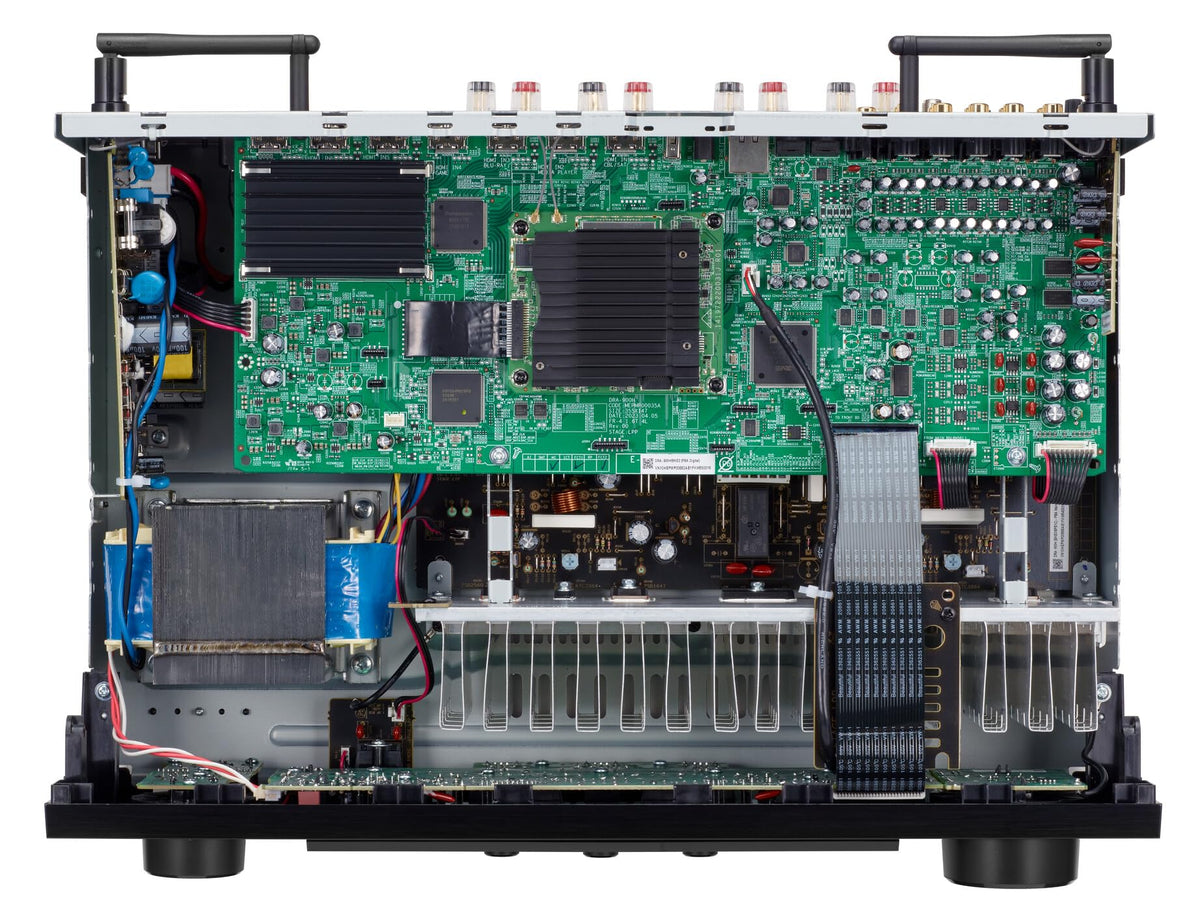 Denon DRA-900H back ports showing versatile HDMI connectivity.