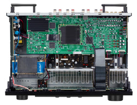 Denon DRA-900H back ports showing versatile HDMI connectivity.