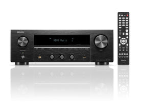 Denon DRA-900H front panel display for easy setup in a compact receiver.
