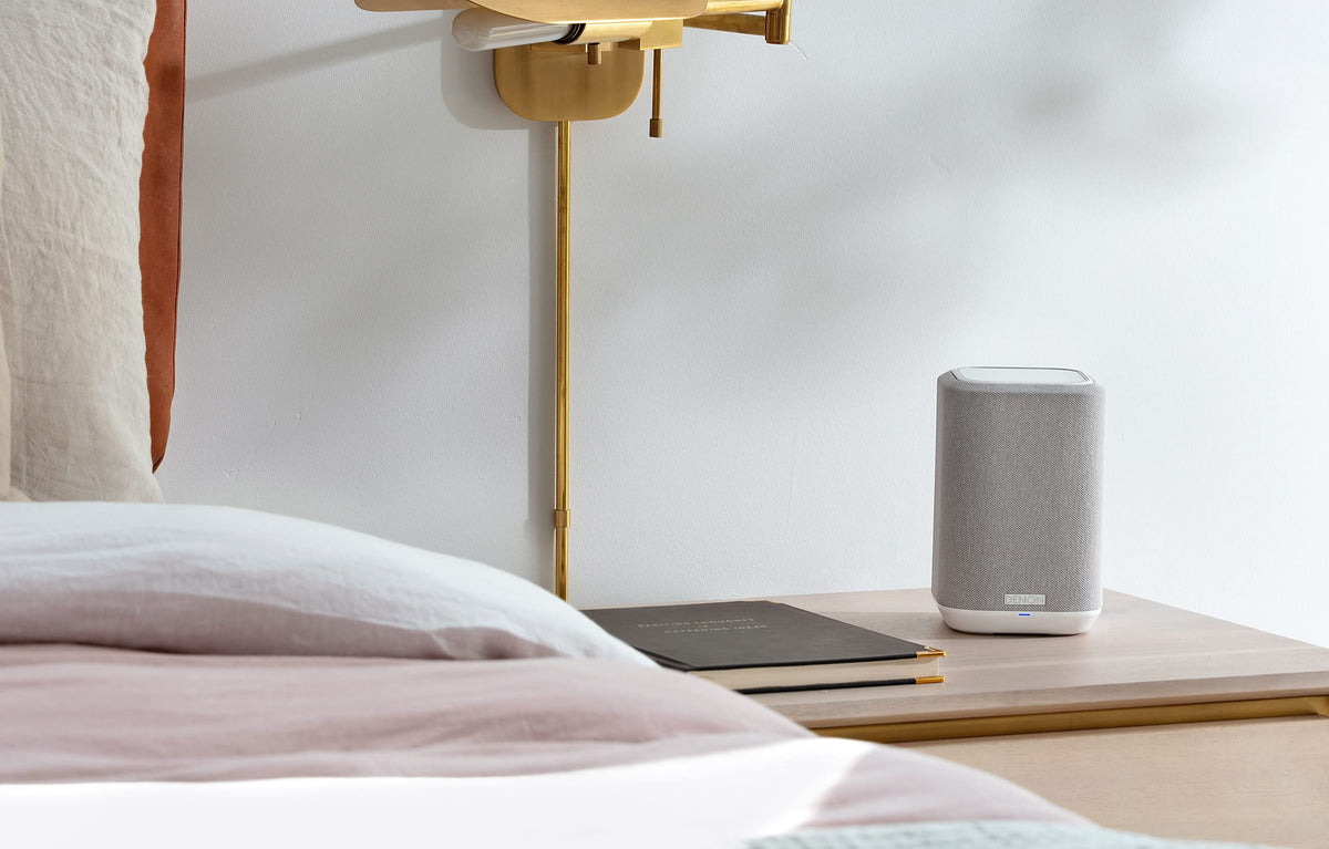 Denon Home 150 HEOS app control illustrating multi-room management