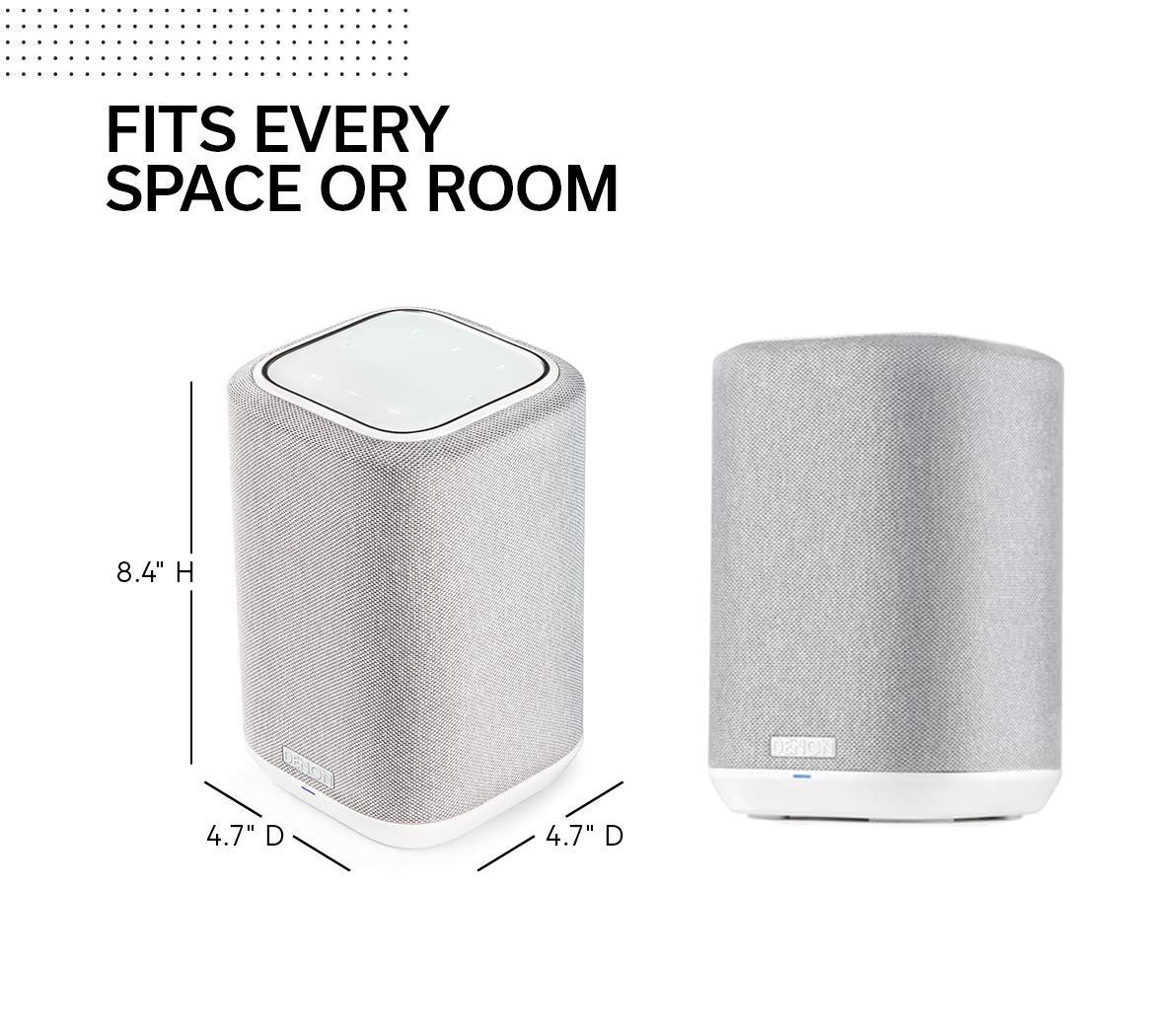 Denon Home 150 side ports highlighting flexible connectivity options