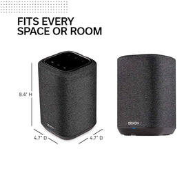 Denon Home 150 1-inch tweeter and 3.5-inch woofer detail