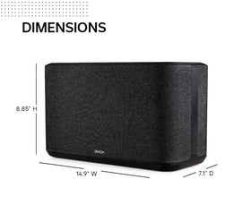 Denon Home 350 driver-grill detail highlights robust sound