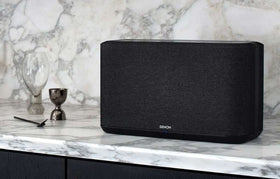 Denon Home 350 HEOS icon close-up for multi-room streaming