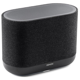 Denon Home 400 front view delivering room-filling stereo sound.