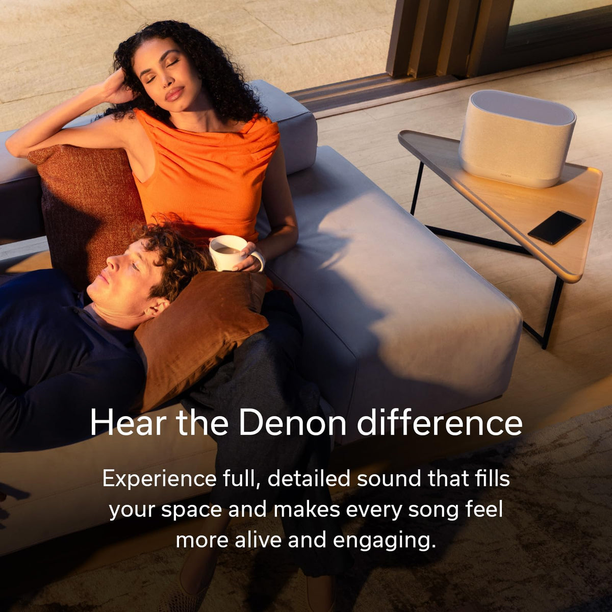 Denon Home 400 built-in height speakers expand the soundstage.