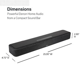 Denon Home 550 black finish blends with home theater aesthetics