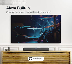 Denon Home 550 compact design fits under a TV without sacrificing sound