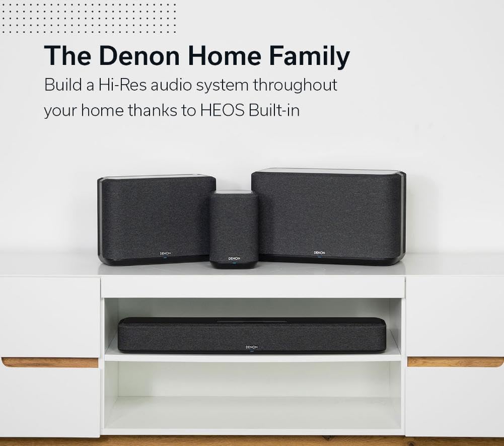Denon Home 550 built-in HEOS enables multi-room streaming