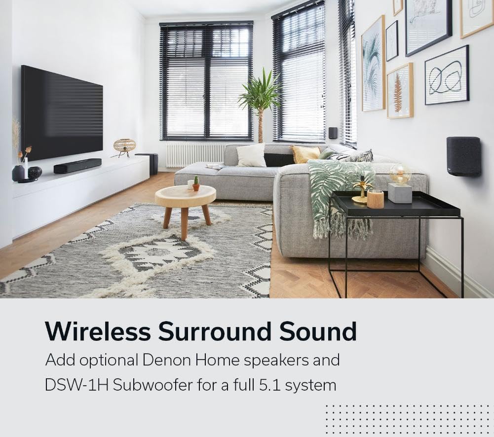 Denon Home 550 setup with included cables for quick setup