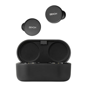 Denon PerL Earbuds case charging to stay powered on the go