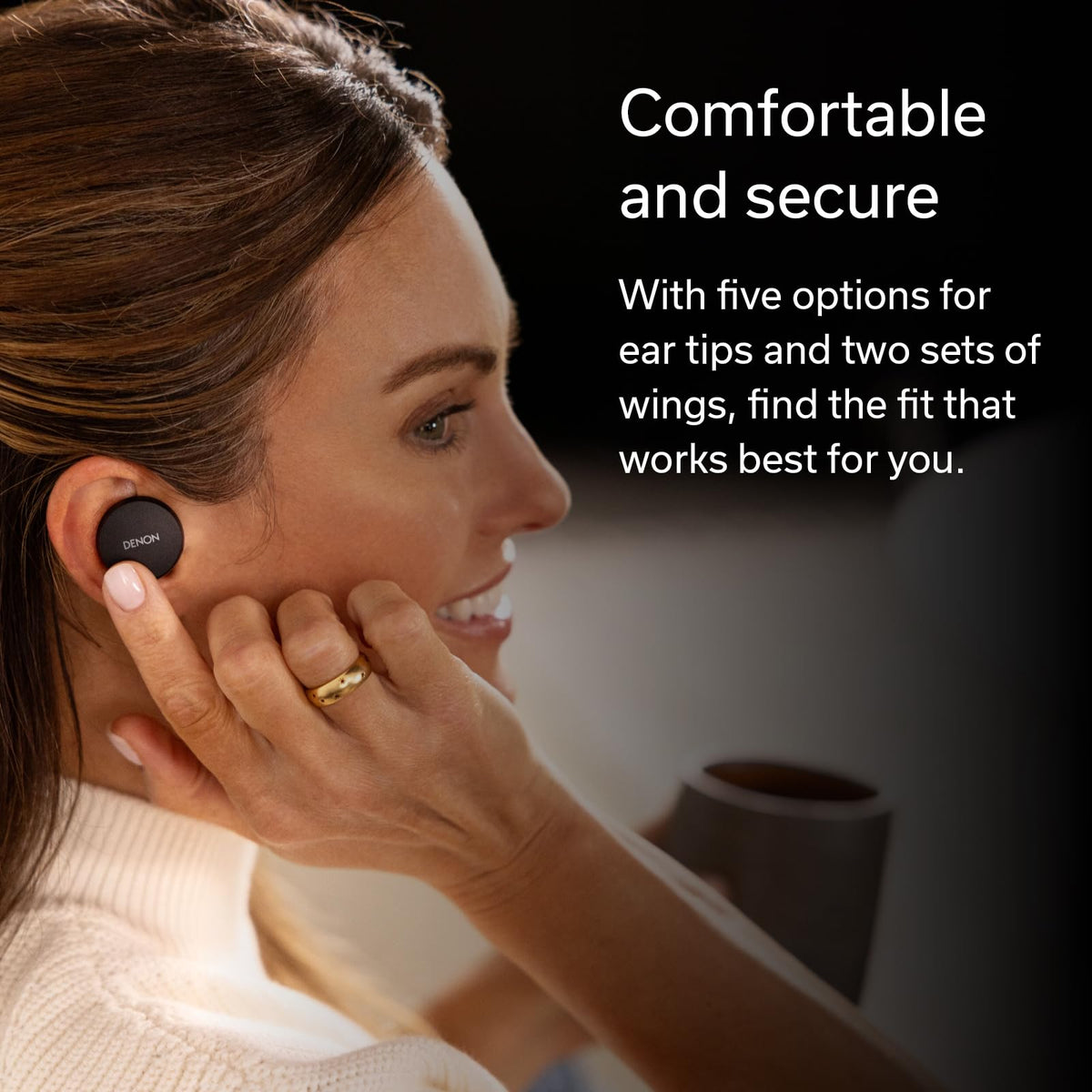 Denon PerL IPX4-rated sweat resistance for workouts