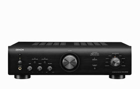 Denon PMA-600NE front panel with tactile controls for precise volume and source selection.
