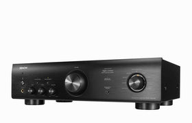 Denon PMA-600NE top view highlights compact design suitable for small spaces.