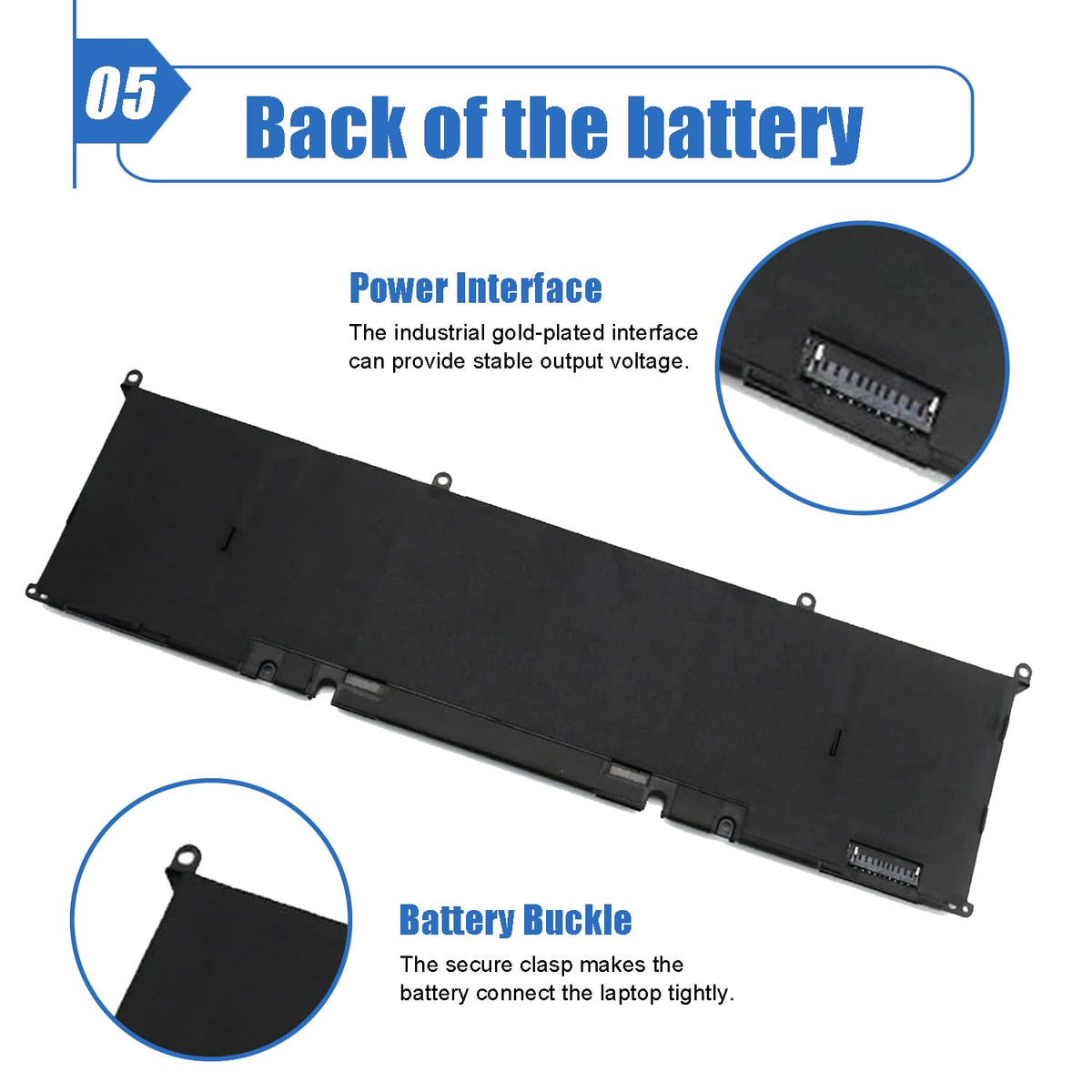 Dentsing battery boxed with warranty card indicating seller protection