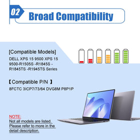 Dentsing battery side profile highlighting slim OEM-compatible shape advantage