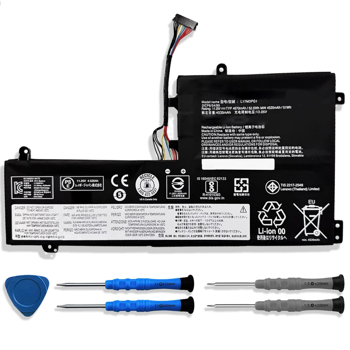 Dentsing front packaging showing replacement battery and clear fit reassurance