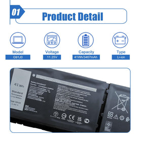 Dentsing battery connector and pins view illustrating proper laptop connection