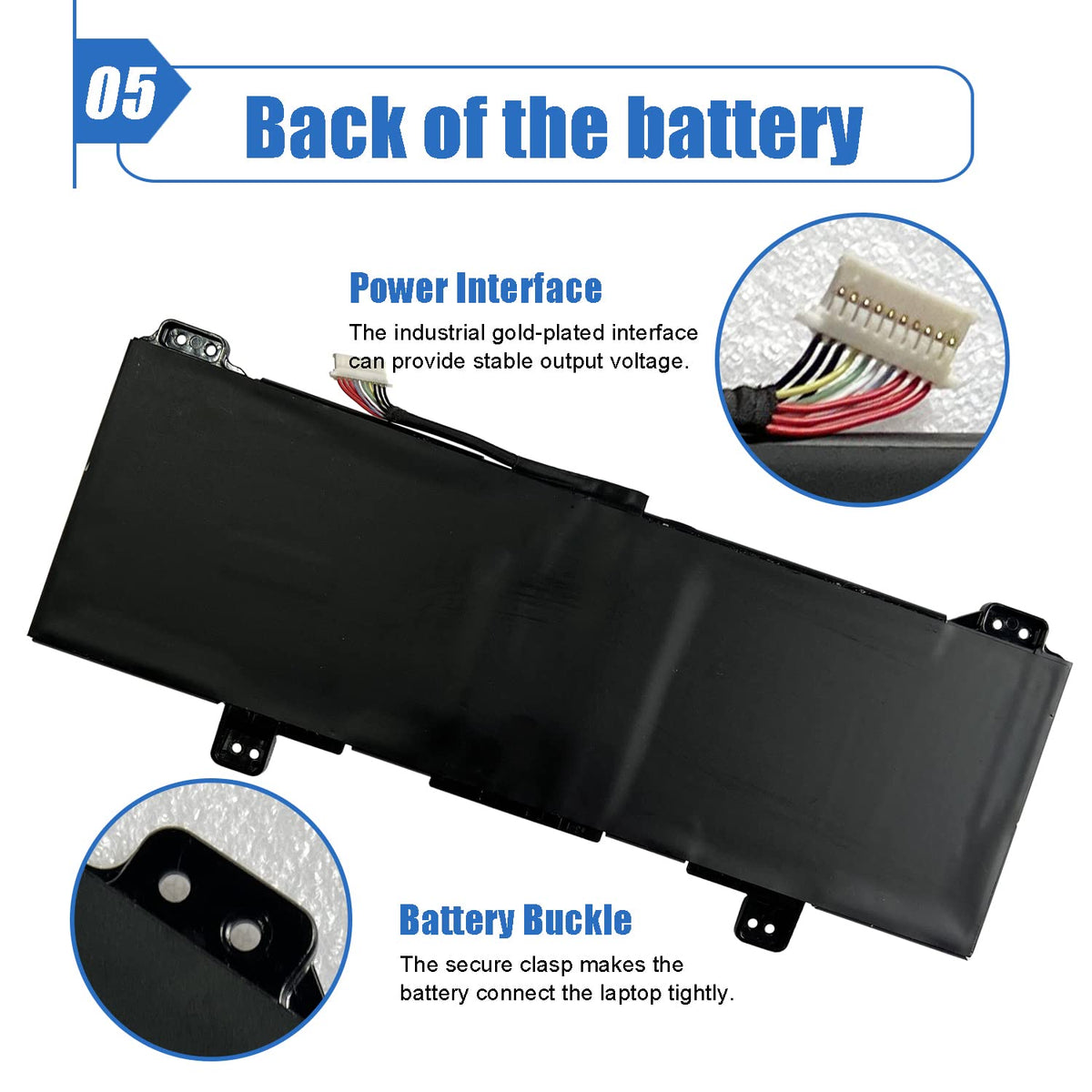 Dentsing GB02XL/GM02XL battery in laptop usage scenario offering reliable backup power on the go
