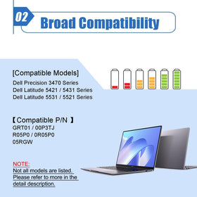 Dentsing GRT01 installed in Dell laptop delivering restored battery life