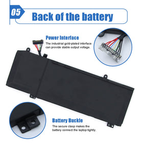 Dentsing battery installed in laptop illustrating restored runtime benefit