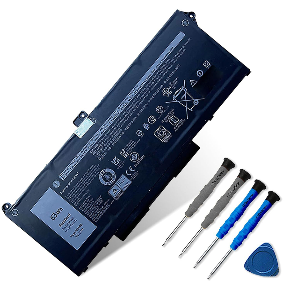 Dentsing RJ40G front view showing battery shape and build quality for reliable replacement