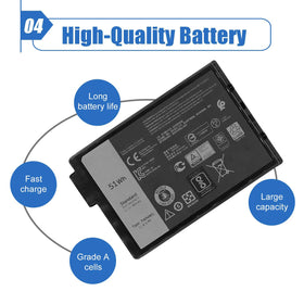 Dentsing battery next to ruler showing compact size for easy transport and spares