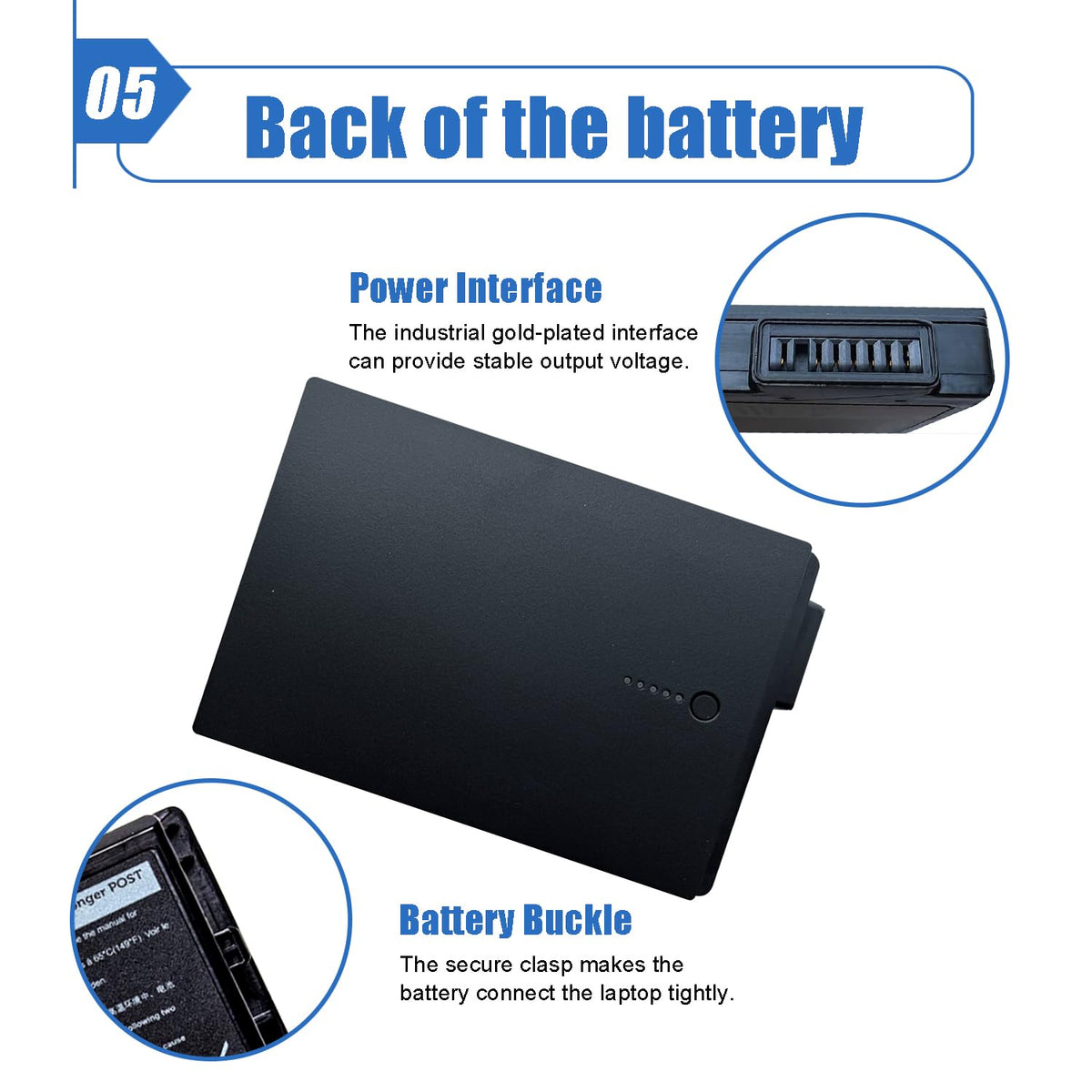 Dentsing XVJNP battery certifications UL, CE, FCC, RoHS ensure quality and compliance.