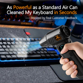 Deparee 8000mAh battery enables long cordless cleaning sessions.