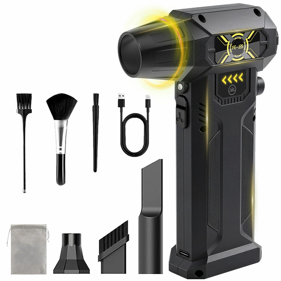 Deparee compressed air duster delivering 130000RPM turbo airflow for fast debris removal