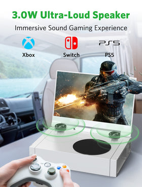 DEPGI 14-inch portable monitor lightweight design supports travel-ready gaming.