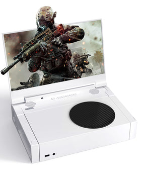 DEPGI portable monitor on a travel setup keeps kids engaged during long trips.