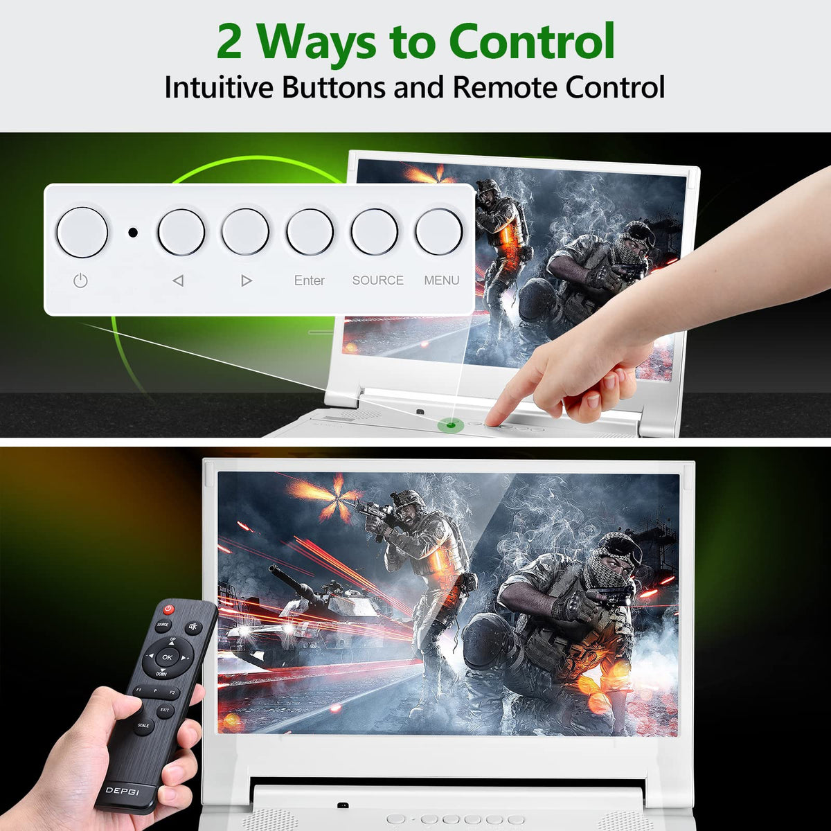 DEPGI 178-degree viewing angle for wide immersive viewing